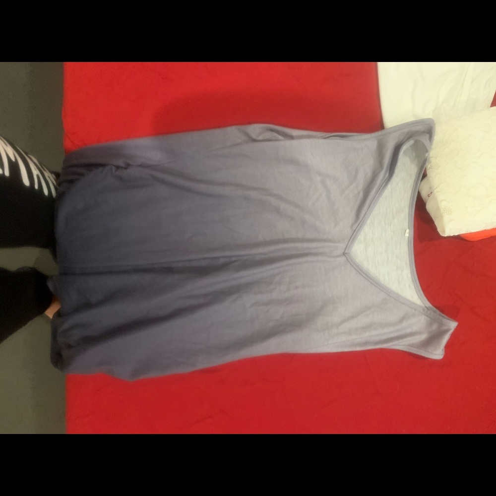 Gray faded into black tank